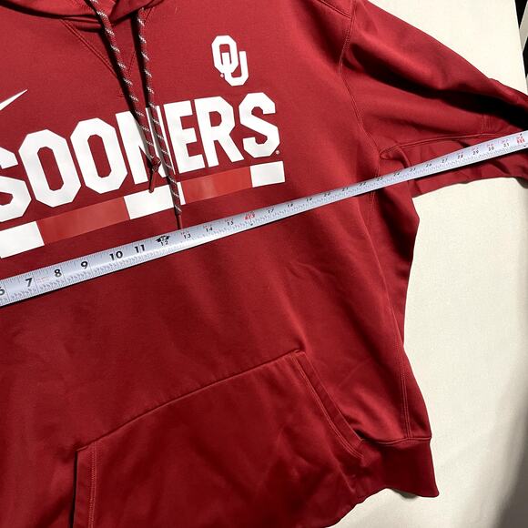 Nike Men's Dri-FIT Oklahoma Sooners Pullover Hoodie Sweatshirt - Size XXL - Picture 4 of 5